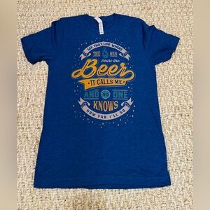 Disney Moana-inspired Beer t-shirt, Size Small, New, unique design